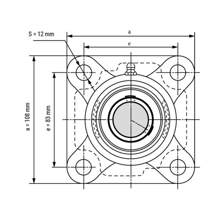 یاتاقان مدل UCF 206